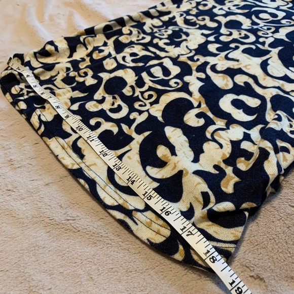 Allegra K Side Ruched Patterned Tunic Shirt - Picture 14 of 16